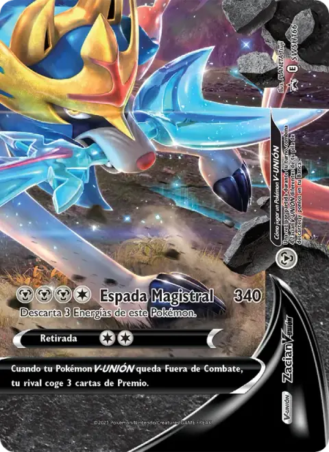 Zacian V-UNIÓN SWSH166 · Cartas de promoción ESES