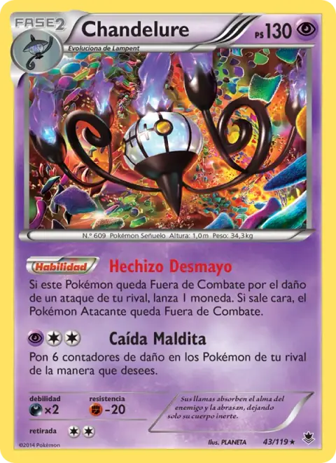 Chandelure 43/119 · Fuerzas Fantasmales