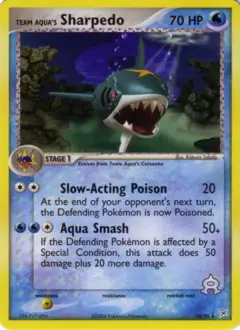 Sharpedo de la Team Aqua 18 · EX Team Magma vs Team Aqua