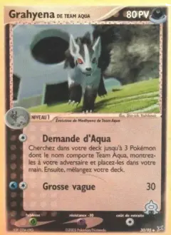 Grahyena de Team Aqua 30 · EX Team Magma vs Team Aqua