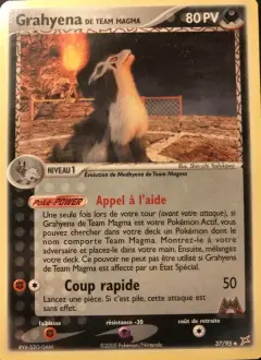Grahyena de Team Magma 37 · EX Team Magma vs Team Aqua