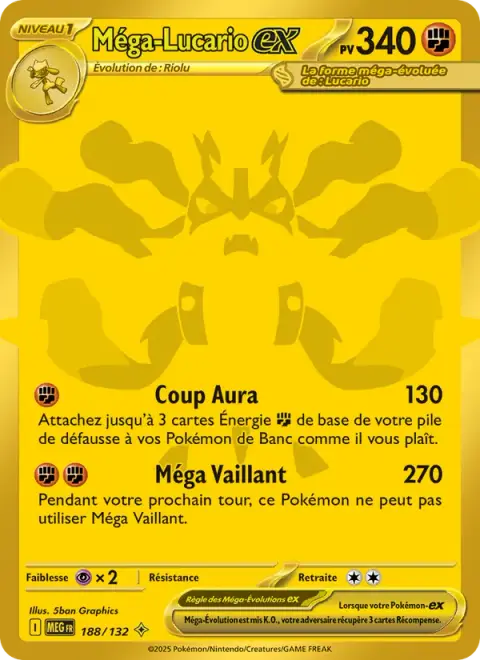 Méga-Lucario-ex 188/132 · Méga-Évolution