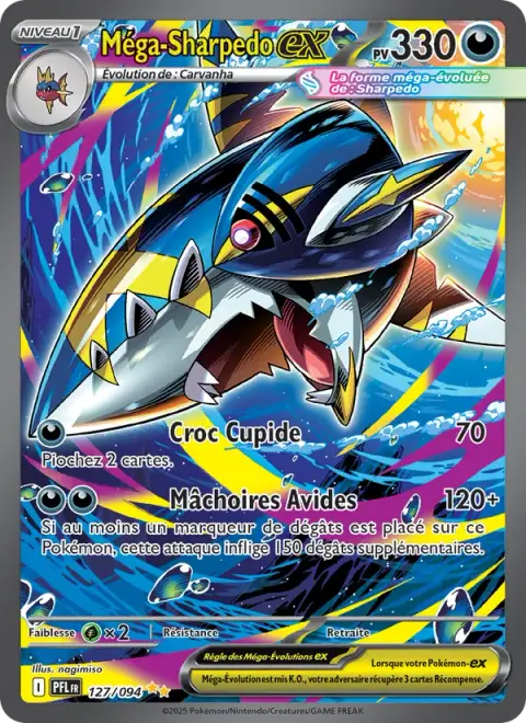 Méga-Sharpedo-ex 127/094 · Flammes Fantasmagoriques