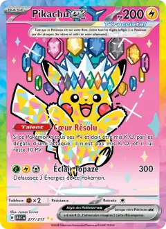 Pikachu-ex 277/217 · Héros Transcendants