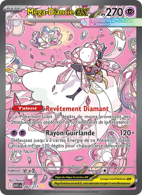 Méga-Diancie-ex 282/217 · Héros Transcendants