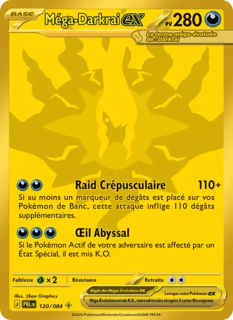 Méga-Darkrai-ex 120/120 · Nuit Noire