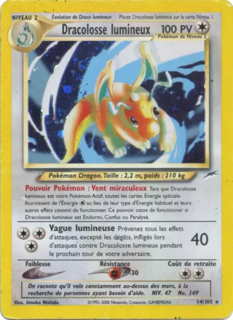 Dracolosse lumineux 14/105 · Neo Destiny