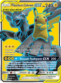 Pikachu & Zekrom-GX 162/181 · Duo de Choc