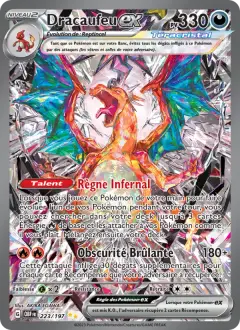 Dracaufeu-ex 223/197 · Flammes Obsidiennes