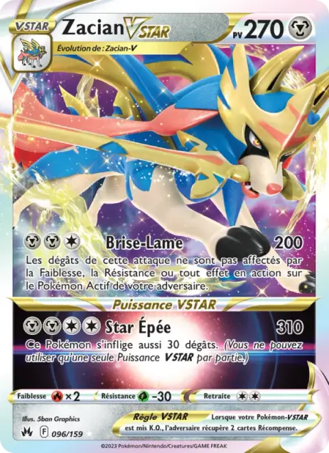 Zacian VSTAR 96/159 · Zénith Suprême