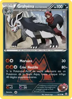 Grahyena de Team Magma 19/034 · Double Danger