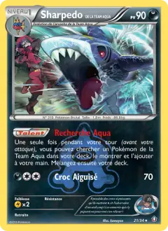 Sharpedo de la Team Aqua 21/034 · Double Danger
