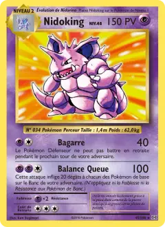 Nidoking 45/108 · Évolutions