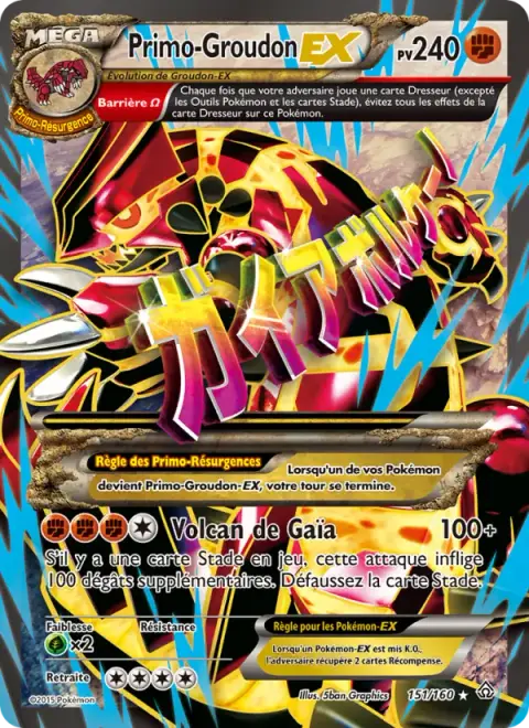 Primal Groudon-EX 151/160 · Primo-Choc