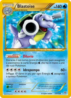 Blastoise 137/135 · Uragano Plasma