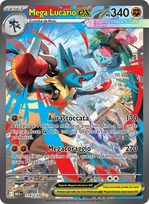 Mega Lucario-ex 179/132 · Megaevoluzione