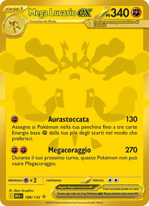 Mega Lucario-ex 188/132 · Megaevoluzione