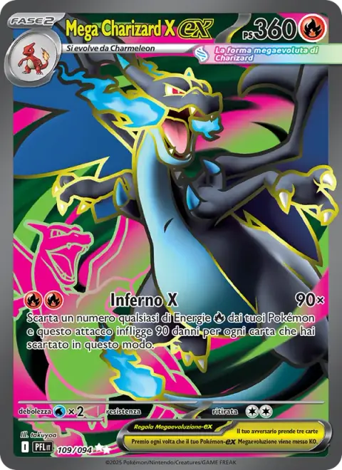 Mega Charizard X-ex 109/094 · Flamme Spettrali