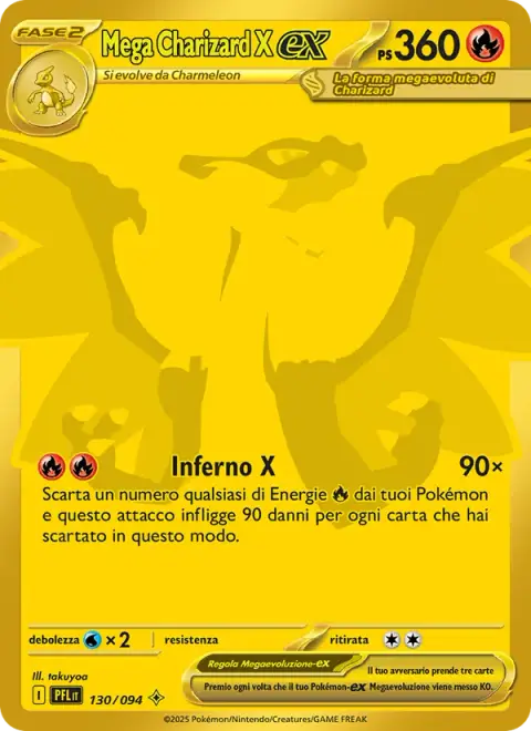 Mega Charizard X-ex 130/094 · Flamme Spettrali