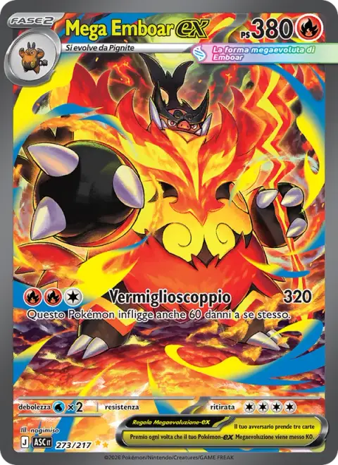 Mega Emboar-ex 273/217 · Ascesa Eroica