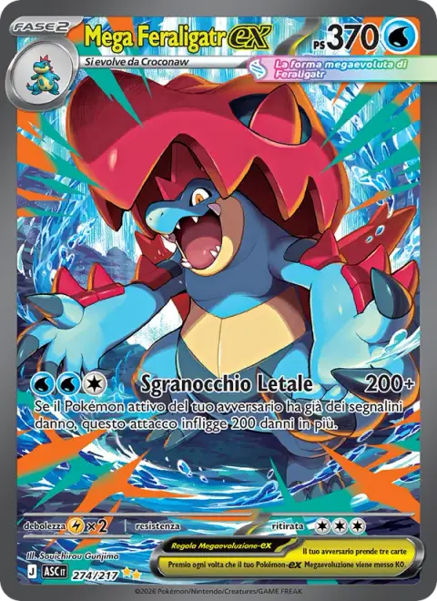 Mega Feraligatr-ex 274/217 · Ascesa Eroica