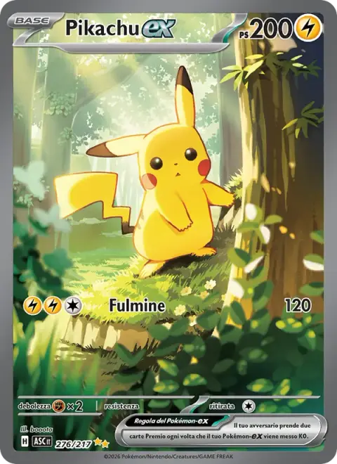 Pikachu-ex 276/217 · Ascesa Eroica