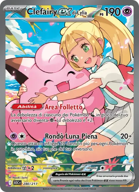 Clefairy-ex di Lylia 280/217 · Ascesa Eroica