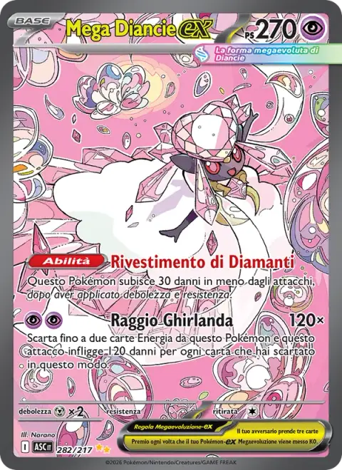 Mega Diancie-ex 282/217 · Ascesa Eroica