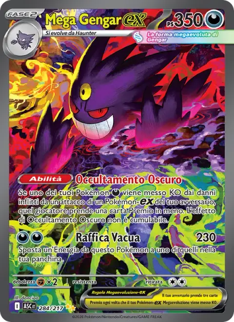 Mega Gengar-ex 284/217 · Ascesa Eroica