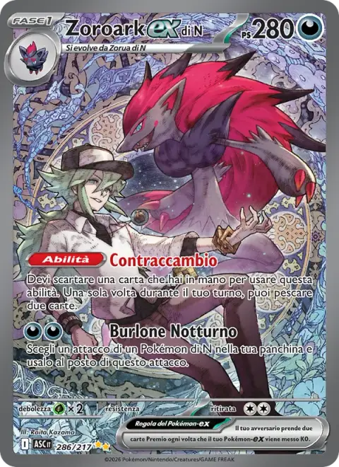 Zoroark-ex di N 286/217 · Ascesa Eroica