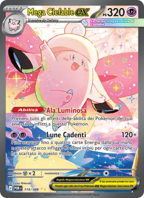 Mega Clefable-ex 119/088 · Equilibrio Perfetto