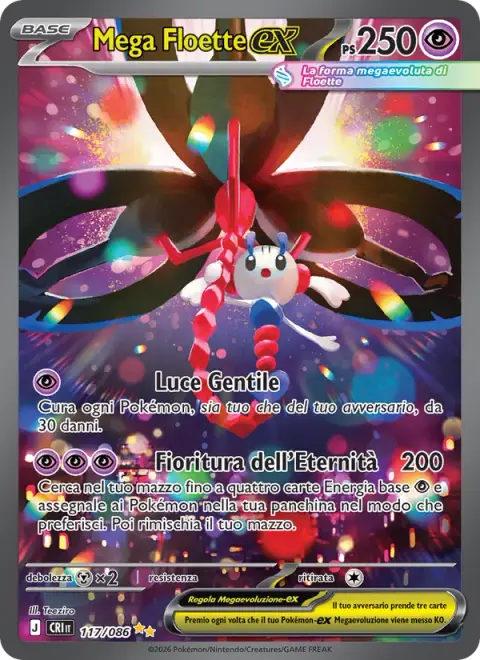Mega Floette-ex 117/086 · Caos Nascente