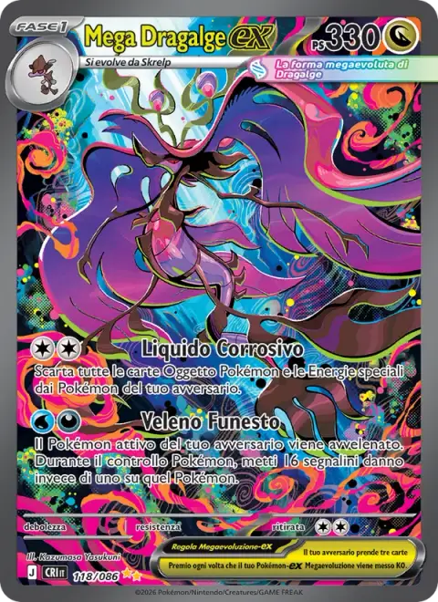 Mega Dragalge-ex 118/086 · Caos Nascente