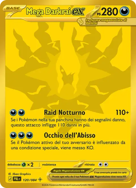 Mega Darkrai-ex 120/120 · Buio Pesto