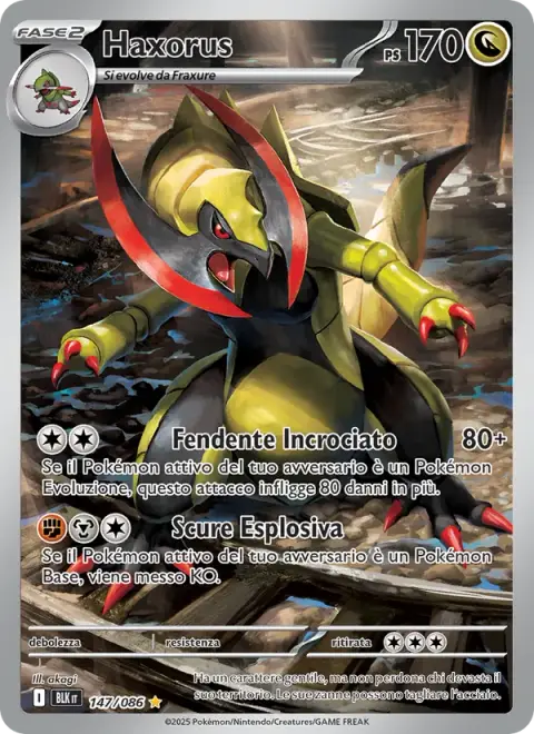 Haxorus 147/086 · Luce Nera
