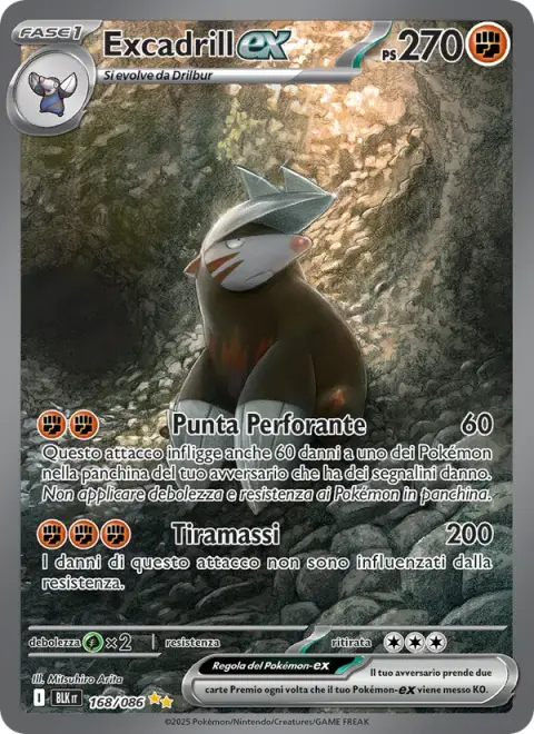 Excadrill-ex 168/086 · Luce Nera