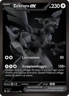 Zekrom-ex 172/086 · Luce Nera