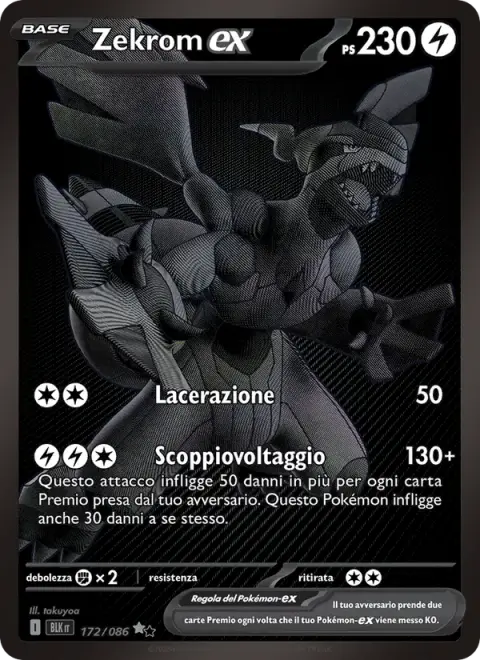 Zekrom-ex 172/086 · Luce Nera