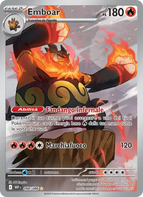 Emboar 98/086 · Fuoco Bianco