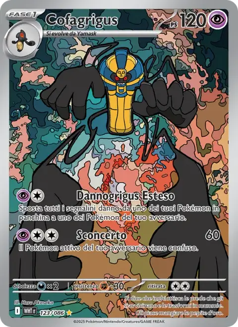 Cofagrigus 123/086 · Fuoco Bianco
