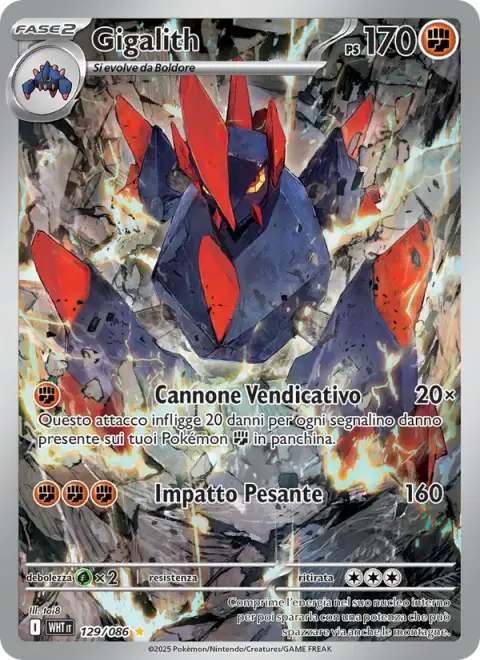 Gigalith 129/086 · Fuoco Bianco