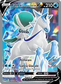 Calyrex Cavaliere Glaciale V 163/198 · Regno Glaciale