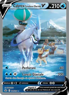 Calyrex Cavaliere Glaciale V 164/198 · Regno Glaciale
