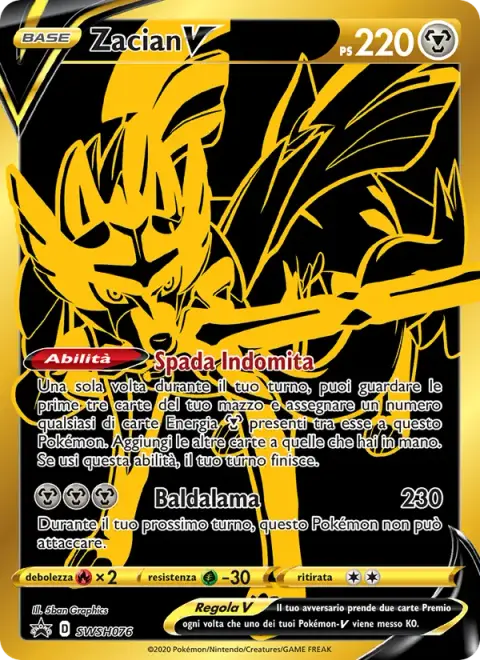 Zacian V SWSH076 · SPSC Promo
