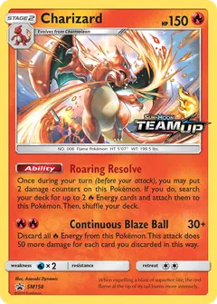 Charizard SM158 · SM Black Star Promos