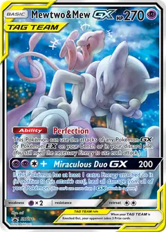 Mewtwo & Mew-GX SM191 · SM Black Star Promos