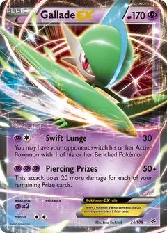 Gallade-EX 34/108 · Roaring Skies