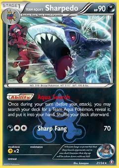 Team Aqua's Sharpedo 21/034 · Double Crisis