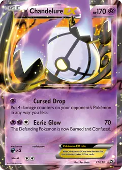 Chandelure-EX 77/113 · Legendary Treasures