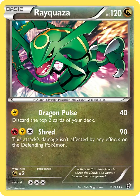 Rayquaza 93/113 · Legendary Treasures